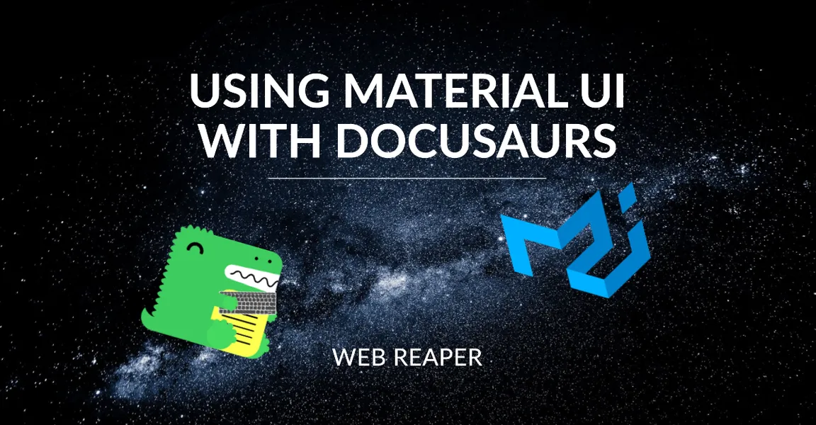 How to use Material UI with Docusaurus - a blog post